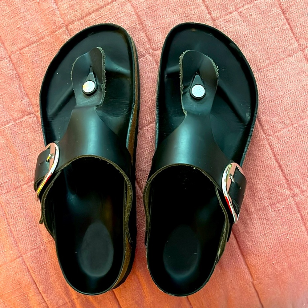 Birkenstock Black Sandals.  Used size 41